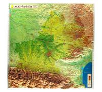Carte en relief - Midi-Pyrénées - 42 x 42 cm | Relief Editions