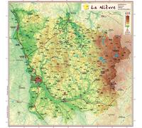 Carte en relief - Nièvre - 31 x 31 cm | Relief Editions