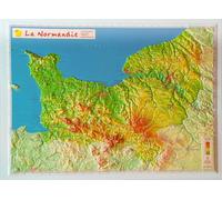Carte en relief - Normandie - 31 x 42 cm | Relief Editions
