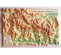 Carte en relief - Parc national du Mercantour - 21 X 31 cm | Relief Editions