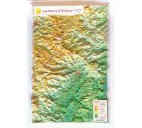Carte en relief - Parc naturel régional des Monts d'Ardèche - 21 X 31 cm | Relief Editions