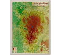 Carte en relief - Parc naturel régional du Morvan - 31 x 42 cm | Relief Editions