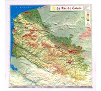 Carte en relief - Pas-de-Calais - 31 x 31 cm | Relief Editions