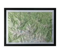 Carte En Relief Pic Du Midi Bigorre | Deniveles Editions