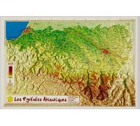 Carte en relief - Pyrénées-Atlantiques - 21 x 31 cm | Relief Editions