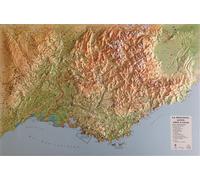 Carte en relief région paca - Echelle 1 : 700 000 - 3DMAP - 3dmap - Atlas / carte
