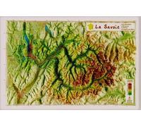 Carte en relief - Savoie - 21 x 31 cm | Relief Editions