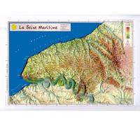 Carte en relief - Seine-Maritime - 21 x 31 cm | Relief Editions