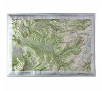 Carte en relief - Vallée du Giffre - 70 x 50 x 7 cm | Dénivelés Editions