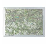 Carte en relief - Vallées de Chevreuse et de la Bièvre - 70 x 50 x 2 cm | Dénivelés Editions