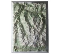 Carte en relief - Vanoise : Les 3 Vallées - 50 x 70 x 7 cm | Dénivelés Editions