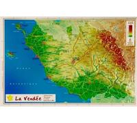 Carte en relief - Vendée - 21 x 31 cm | Relief Editions