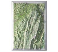 Carte en relief - Vercors Nord - 50 x 70 cm | Dénivelés Editions
