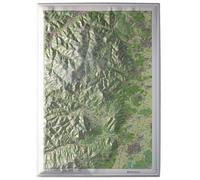Carte en relief - Vosges : Mont Sainte Odile, Champ du Feu - 50 x 70 cm | Dénivelés Editions
