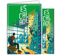 Carte Escalade Sportive Avec Enveloppe 12x17,5cm Pour Sportif Grimpeur Grimpeuse Champion(Ne) Vitesse Ou Bloc Et Difficulté - Collection Passion Sports - Fabriqué En France