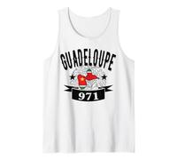 Carte et Drapeau de Guadeloupe 971 Idee Cadeau Gwada Débardeur
