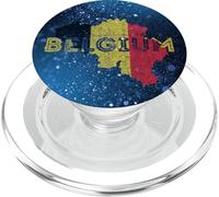 Carte et Drapeau de la Belgique - Belge Pride PopSockets PopGrip pour MagSafe