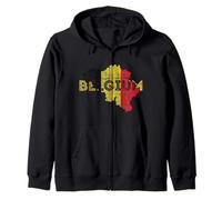 Carte et Drapeau de la Belgique - Belge Pride Sweat à Capuche