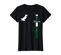 Carte et Drapeau du Pakistan Graphique de Voyage Patriotique T-Shirt Graphique avec Valeur