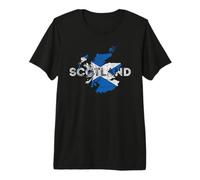 Carte et Drapeau écossais Souvenir - Écosse vieillie T-Shirt Haut de Gamme