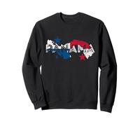 Carte et Drapeau panaméen Souvenir - Panama Vieilli Sweatshirt