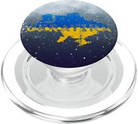 Carte et Drapeau ukrainiens Souvenir - Ukraine Vieilli PopSockets PopGrip pour MagSafe
