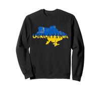 Carte et Drapeau ukrainiens Souvenir - Ukraine Vieilli Sweatshirt