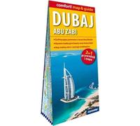 Carte et guide laminés de Dubaï 2en1 guide et carte
