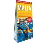 Carte et guide laminés de Malte 2en1 guide et carte