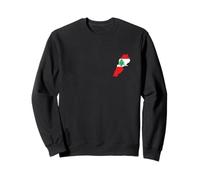 Carte et Logo du Drapeau libanais - Souvenir du Liban Sweatshirt
