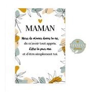 CARTE ET PINS MAMAN D'AMOUR Blanc