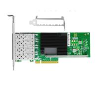 Carte Ethernet LAN PCIe X8 X710-DA4 SFP+10 Gigabit Quad Port NIC Fibre Channel pour Serveur NAS ESXi FreeNAS
