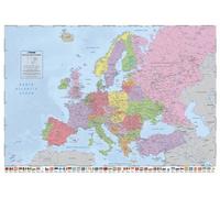 Carte Europe (Drapeaux) - Carte Politique - 61x91,5cm - Affiche / Poster