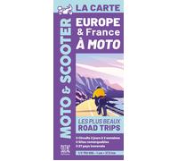 Carte - Europe & France à moto, les plus beaux road trips