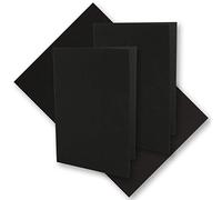 Carte False en papier kraft vintage - Format A6-105 x 148 mm - Marron sable - Recyclage - 220 g/m² - Carte pliable brillante - Umwelt de Gustav NEUSER 1000 Karten - Noir