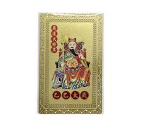 Carte Feng Shui Tai Sui 2025 - Année du Tai Sui Ornements de Prière Carte Traditionnelle | Carte dorée Feng Shui Tai Sui 2025 - Cartes de protection contre la chance et l'amulette de fortune pour