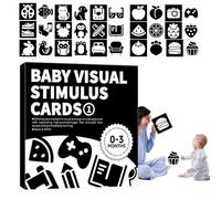 Carte flash de développement sensoriel : orientation scenifiée de développement, carte blanche noire pour bébés, apprentissage éducatif interactif pour , tout-petits