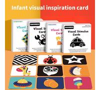 Carte Flash Éducative Pour Bébés, 20 Cartes Noires Et Blanches, Livre À Contraste Élevé, Puzzle, Jouets, Cadeaux Pour Tout-Petits