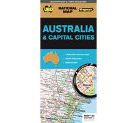 Carte générale - Australie & Capitales d'états, n° 180 | UBD Gregory's
