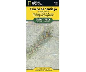 Carte générale - Camino de Santiago, Camino Francés | National Geographic