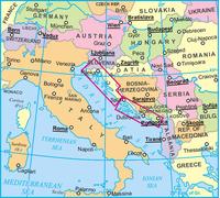 Carte géographique - Dalmatie & Istrie | Gizi Map