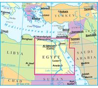 Carte géographique - Egypte | Gizi Map
