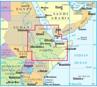 Carte géographique - Ethiopie, Erythrée, Djibouti & Somaliland | Gizi Map