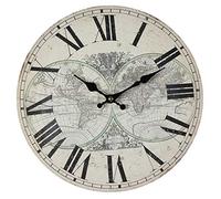 Carte Géographique Horloge Murale 28cm