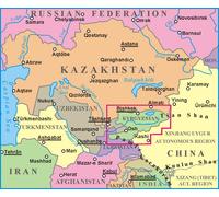 Carte géographique - Kyrgyzstan | Gizi Map