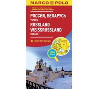 Carte géographique MARCO POLO Russie, Ukraine, Biélorussie 1:2 000 000