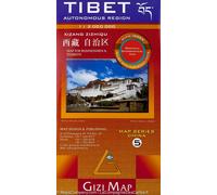 Carte géographique - Tibet - Xizang Zizhiqu 5 | Gizi Map