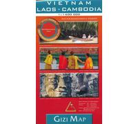 Carte géographique - Vietnam, Laos & Cambodge - Gizi Map