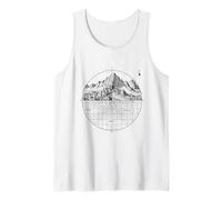 Carte géologique topographie de Montagne Urbain Streetwear Edgy Débardeur