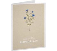 Carte Goodness - Que le Seigneur te bénisse - Fleur bleue